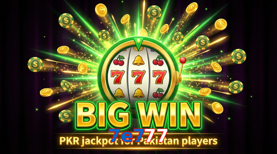 Big win animation on 7E777 slot game